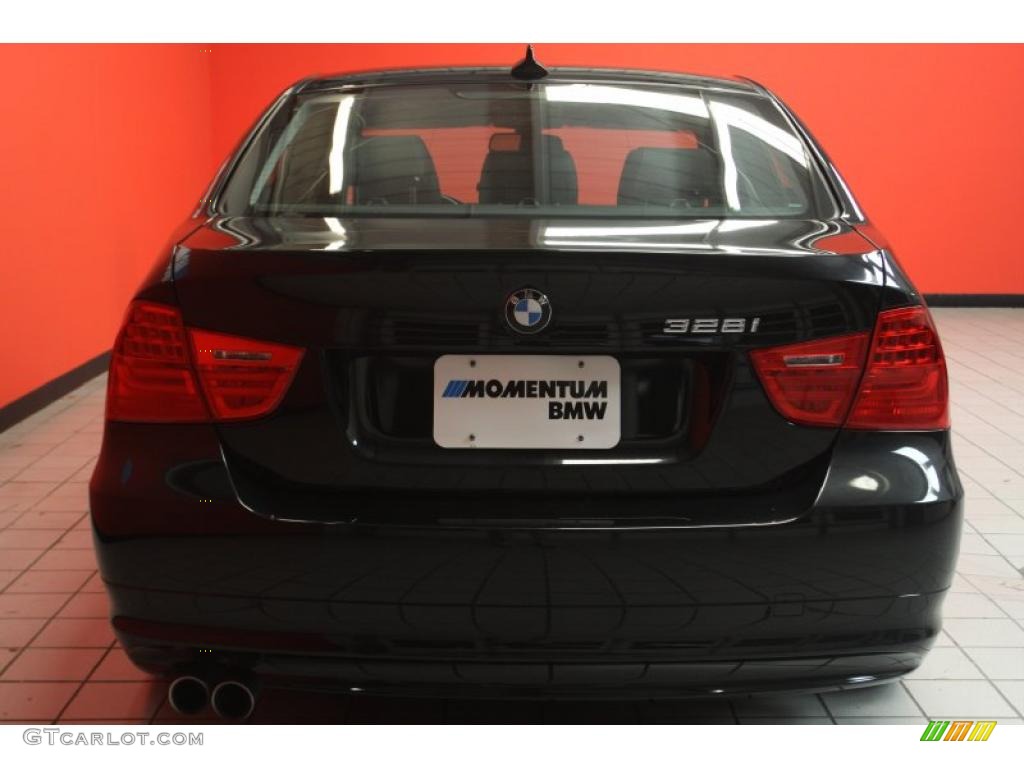 2009 3 Series 328i Sedan - Black Sapphire Metallic / Black photo #18