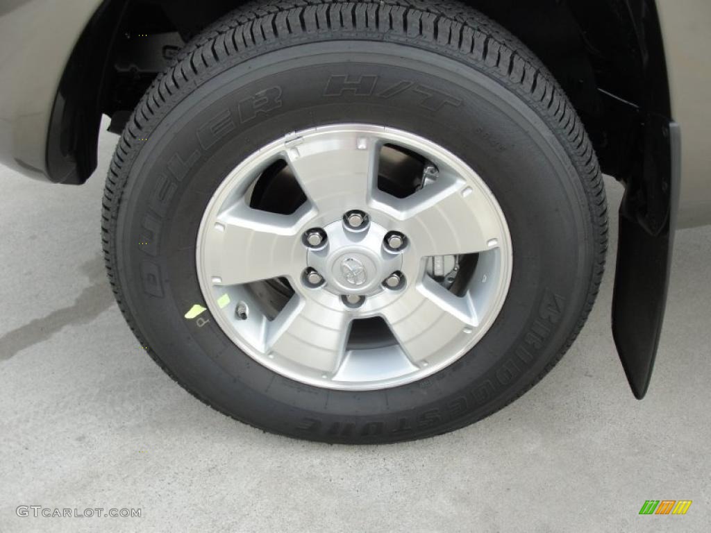 2011 Tacoma V6 TRD Sport PreRunner Double Cab - Pyrite Mica / Graphite Gray photo #11