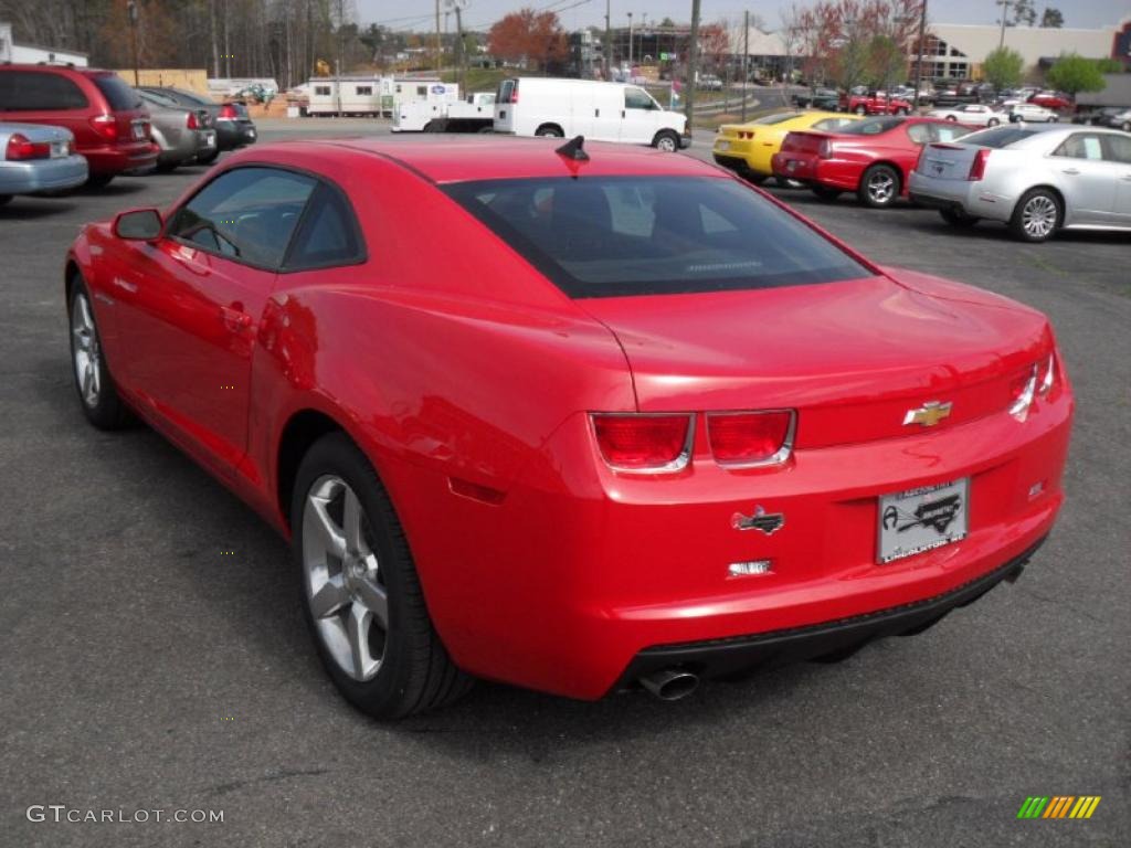 2011 Camaro LT Coupe - Victory Red / Black photo #2