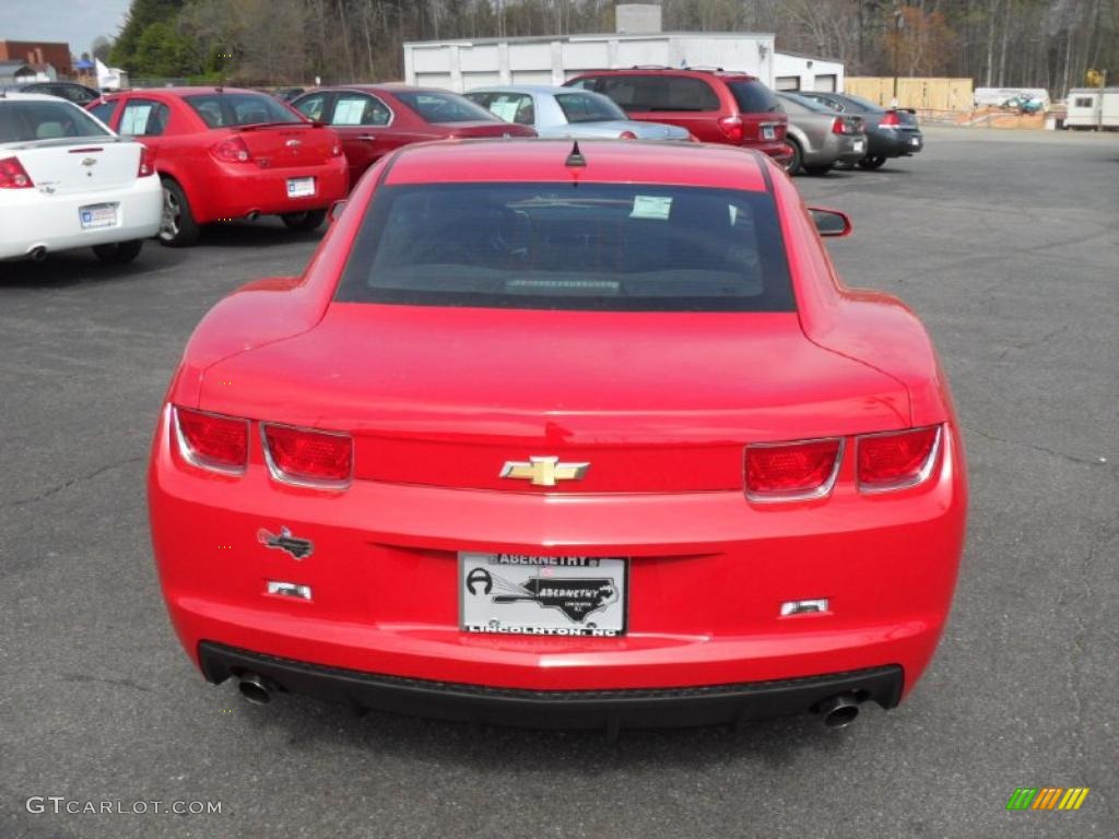 2011 Camaro LT Coupe - Victory Red / Black photo #3