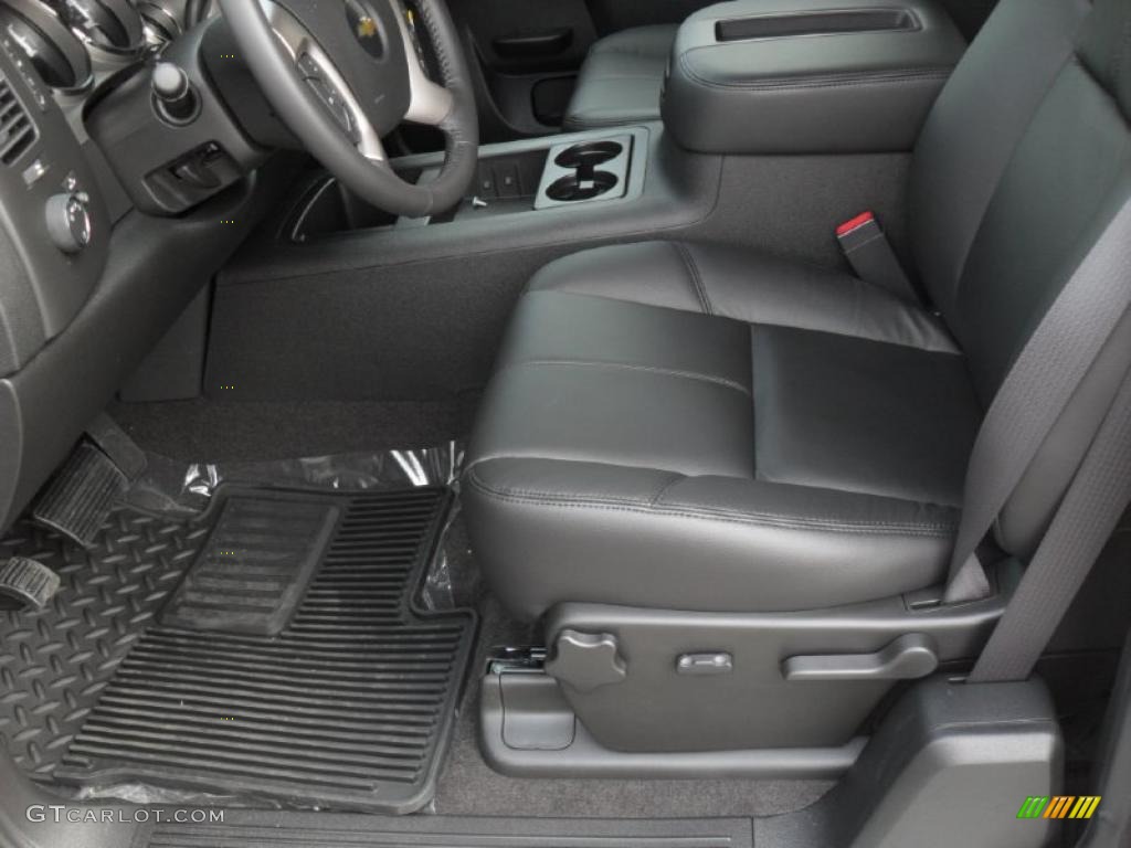 2011 Silverado 1500 LT Extended Cab 4x4 - Sheer Silver Metallic / Ebony photo #7