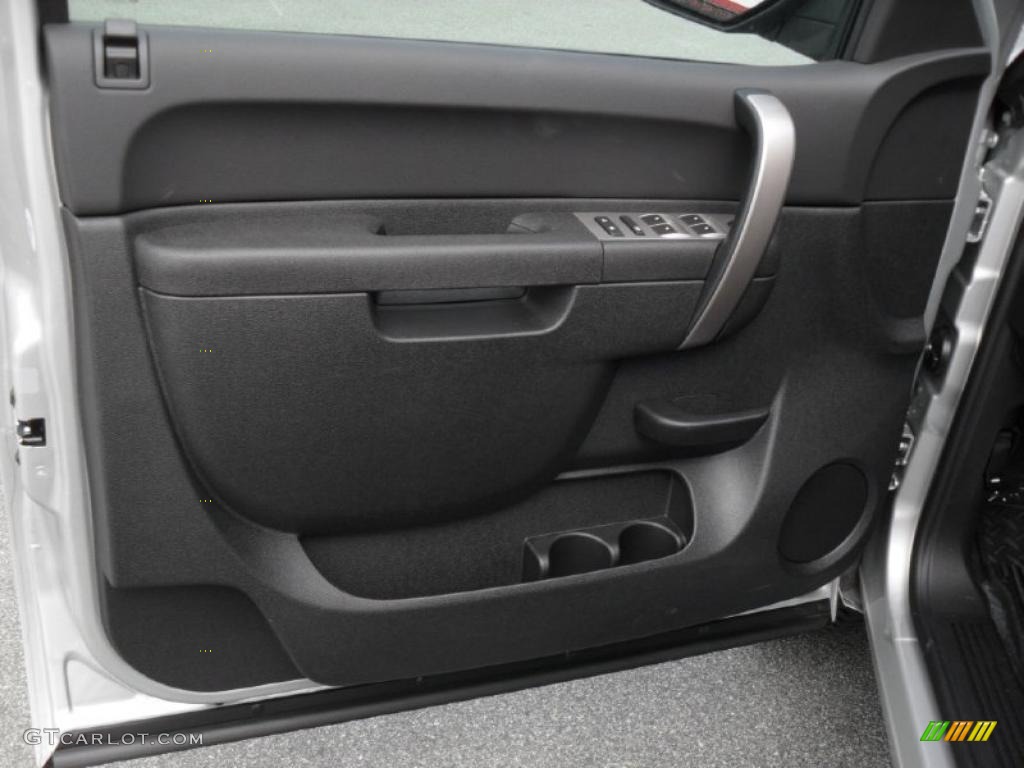 2011 Silverado 1500 LT Extended Cab 4x4 - Sheer Silver Metallic / Ebony photo #8