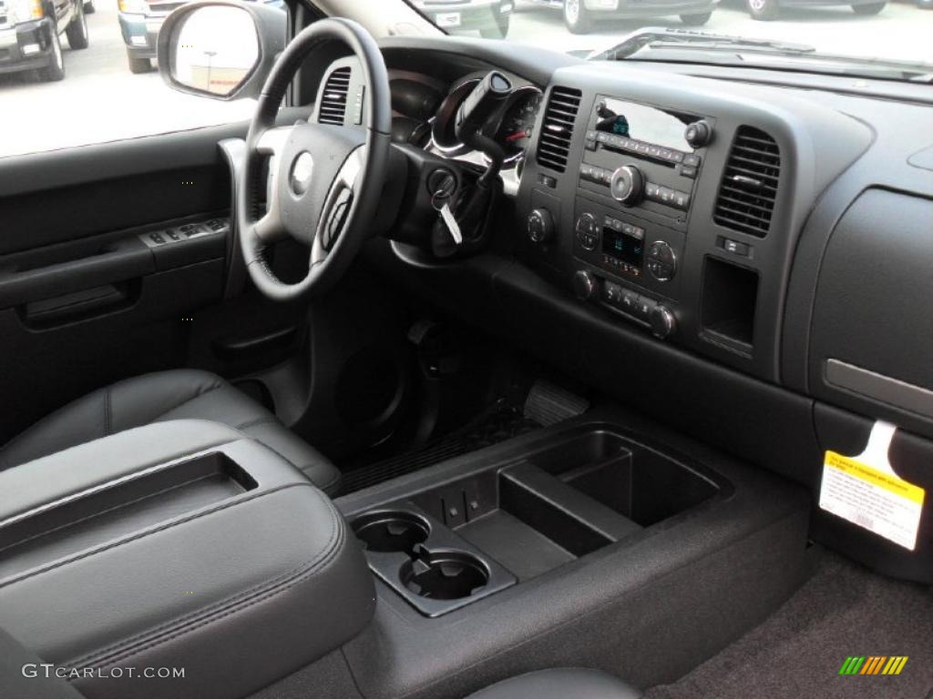 2011 Silverado 1500 LT Extended Cab 4x4 - Sheer Silver Metallic / Ebony photo #21