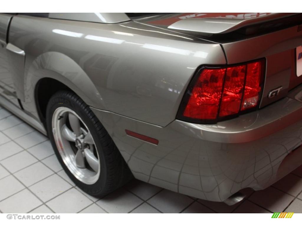 2002 Mustang GT Coupe - Mineral Grey Metallic / Medium Parchment photo #19