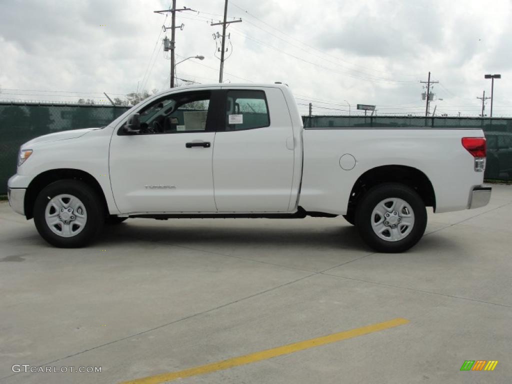 2011 Tundra Double Cab - Super White / Graphite Gray photo #6