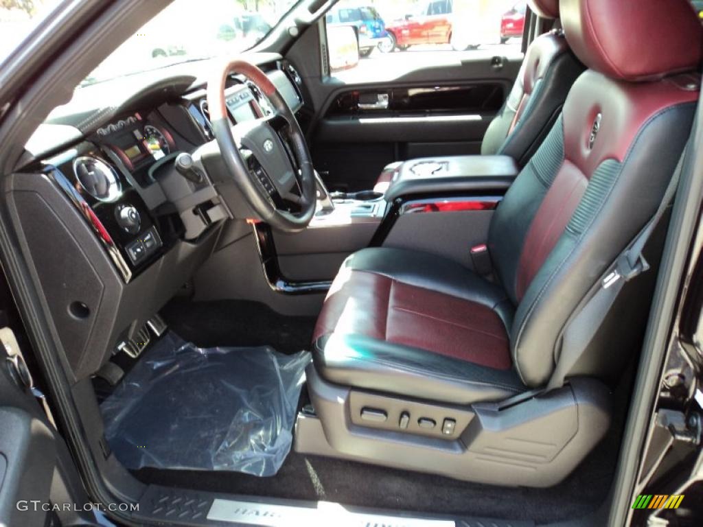Harley Davidson Lava Red/Black Interior 2010 Ford F150 Harley-Davidson SuperCrew Photo #47071385