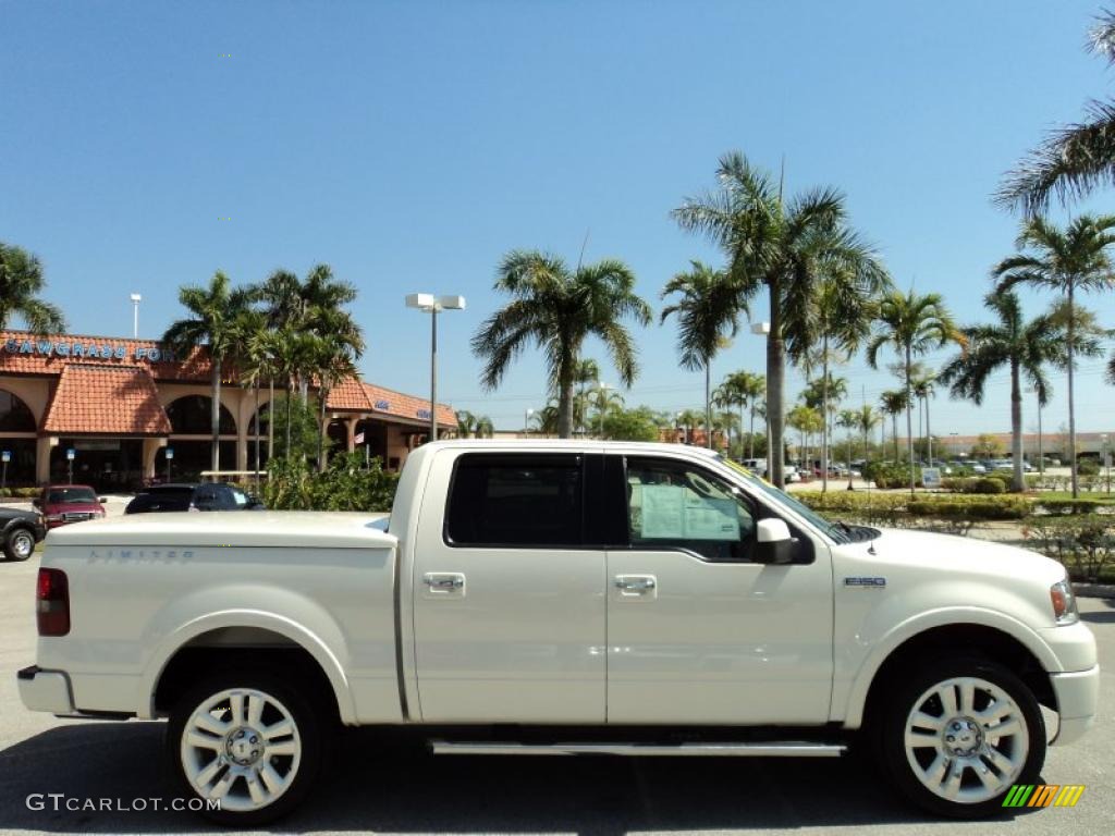 White Sand Tri-Coat 2008 Ford F150 Limited SuperCrew 4x4 Exterior Photo #47072198