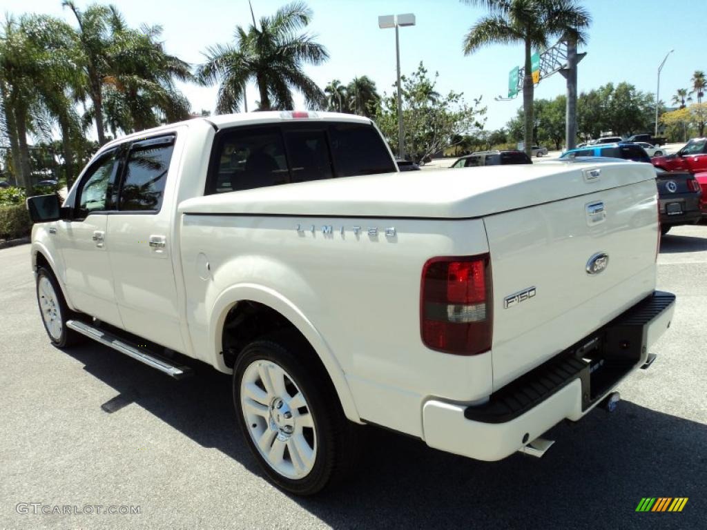White Sand Tri-Coat 2008 Ford F150 Limited SuperCrew 4x4 Exterior Photo #47072282