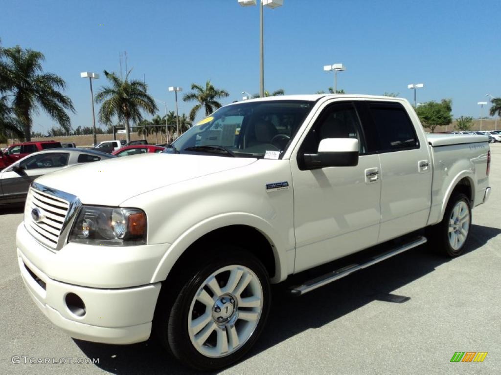 White Sand Tri-Coat 2008 Ford F150 Limited SuperCrew 4x4 Exterior Photo #47072342