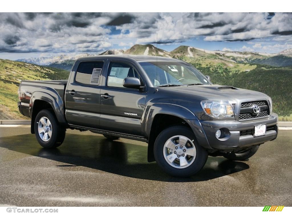 2011 Tacoma V6 TRD Sport Double Cab 4x4 - Magnetic Gray Metallic / Graphite Gray photo #1