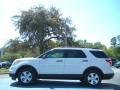 2011 White Suede Ford Explorer FWD  photo #2