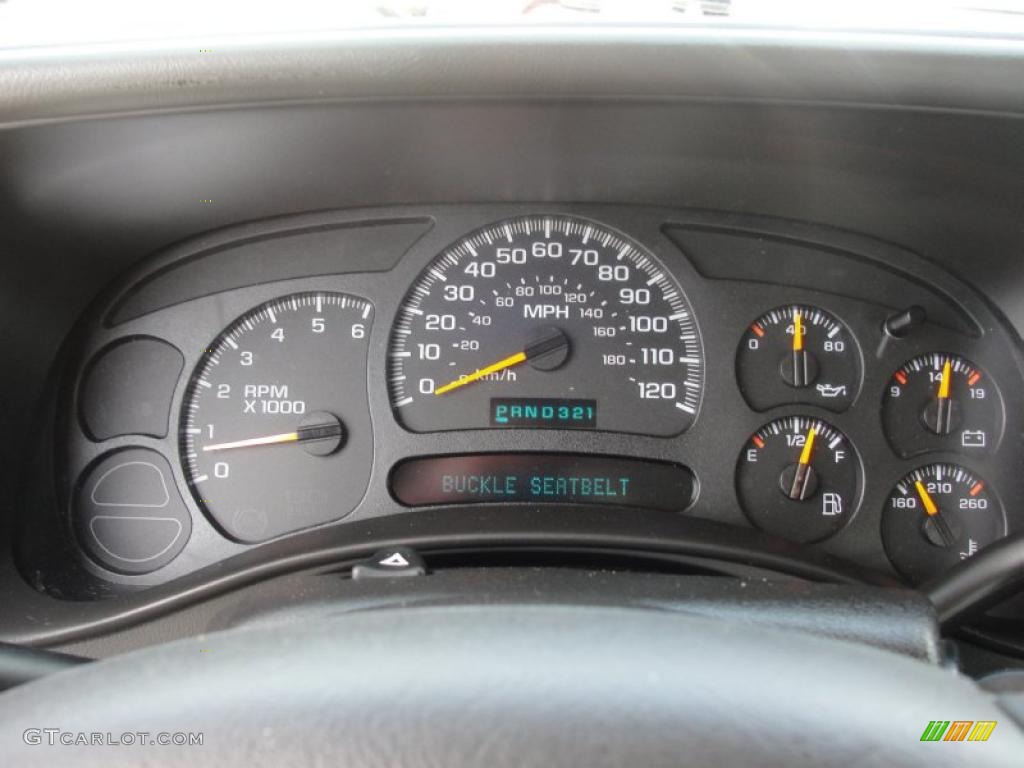 2005 Chevrolet Silverado 1500 LS Extended Cab Gauges Photo #47074067