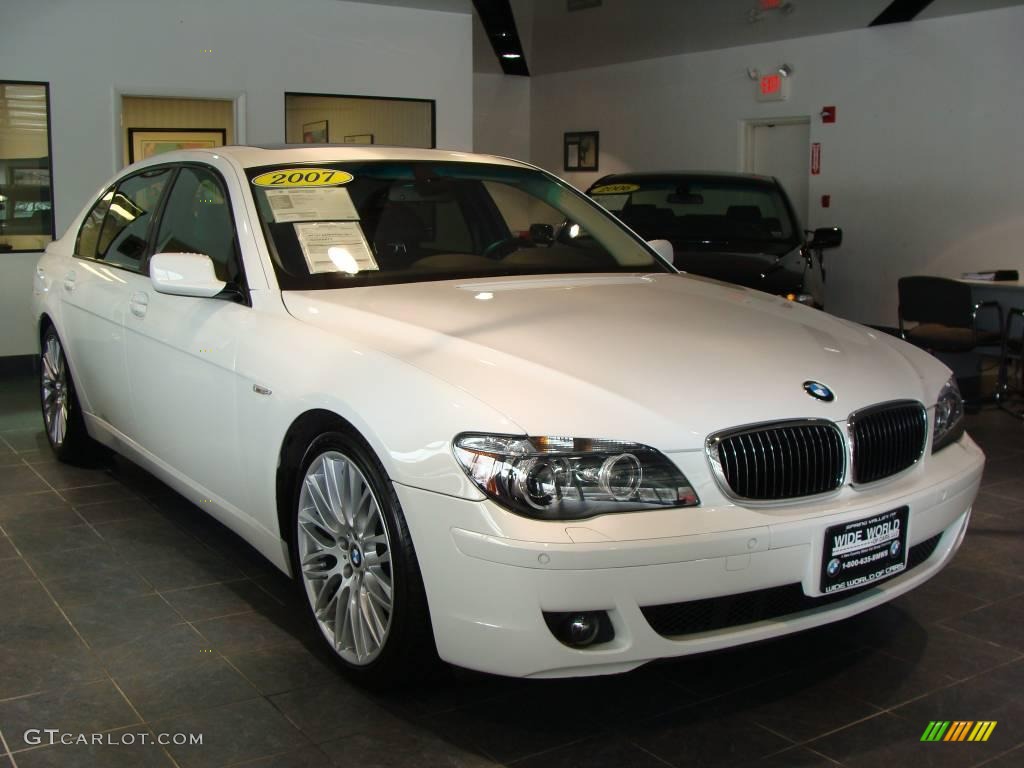 2007 7 Series 750Li Sedan - Alpine White / Black photo #3
