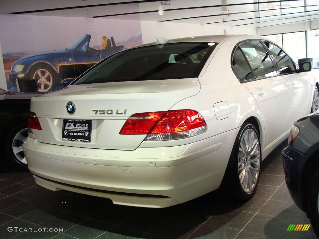 2007 7 Series 750Li Sedan - Alpine White / Black photo #4