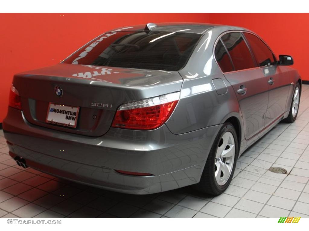 2008 5 Series 528i Sedan - Space Grey Metallic / Grey photo #3