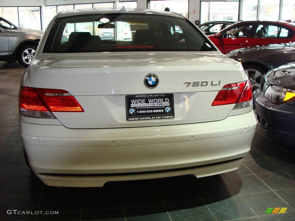 2007 7 Series 750Li Sedan - Alpine White / Black photo #5