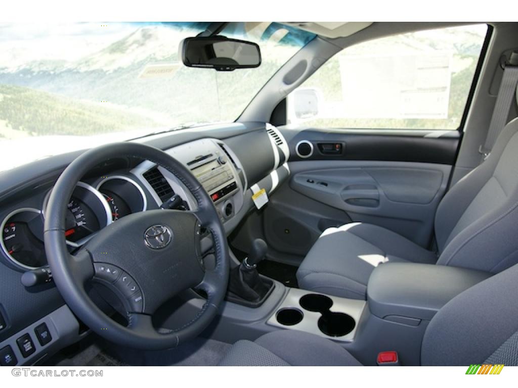 Graphite Gray Interior 2011 Toyota Tacoma V6 TRD Sport Double Cab 4x4 Photo #47074793