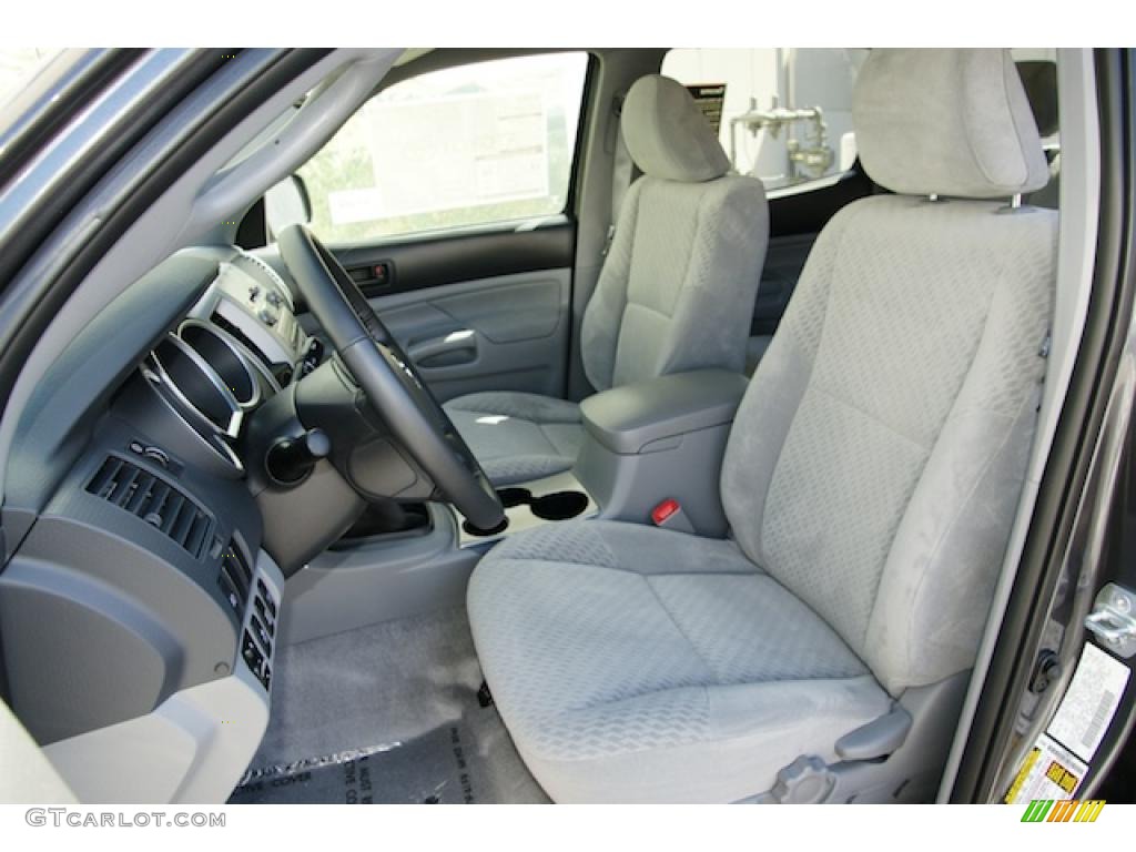 Graphite Gray Interior 2011 Toyota Tacoma V6 SR5 Double Cab 4x4 Photo #47074958