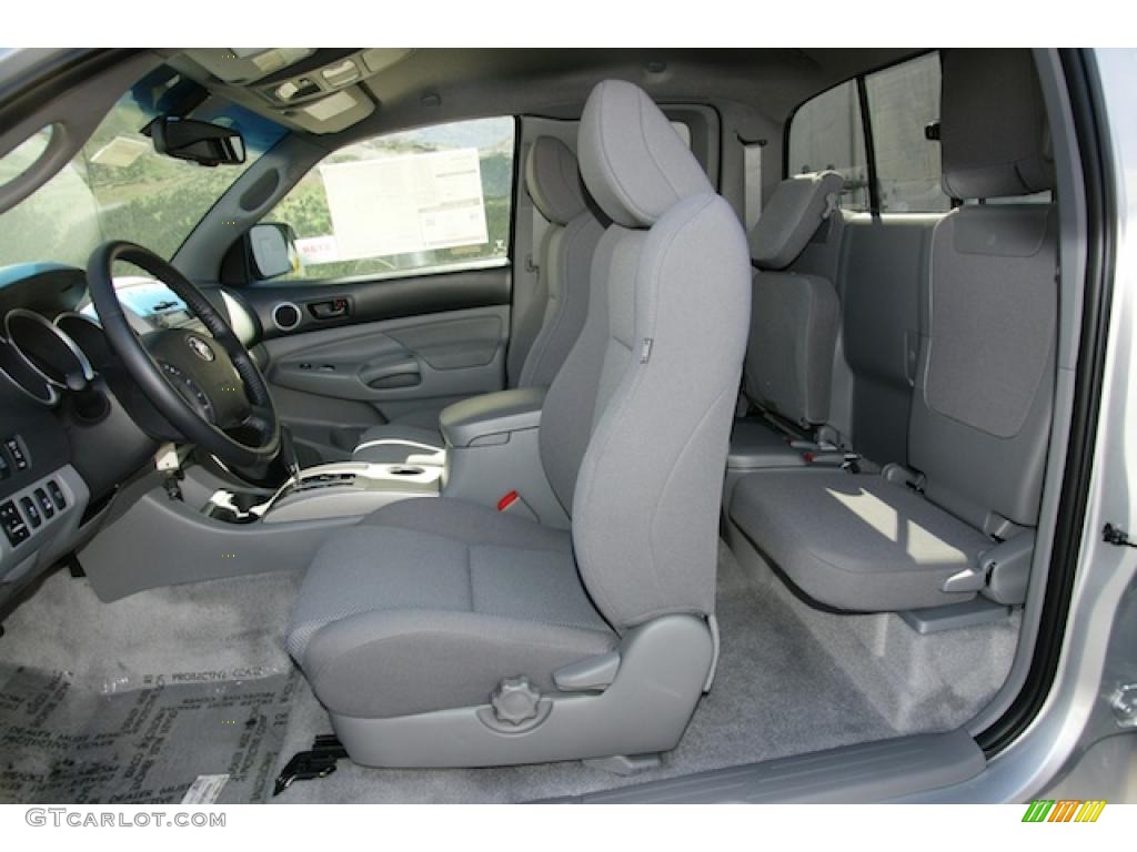 Graphite Gray Interior 2011 Toyota Tacoma V6 TRD Access Cab 4x4 Photo #47075138