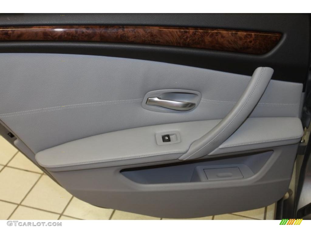 2008 5 Series 528i Sedan - Space Grey Metallic / Grey photo #42