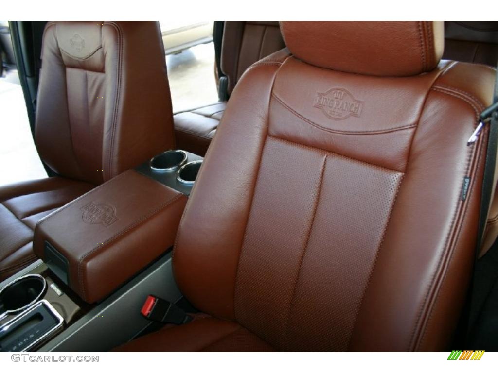 Chaparral Leather Interior 2011 Ford Expedition EL King Ranch 4x4 Photo #47076653