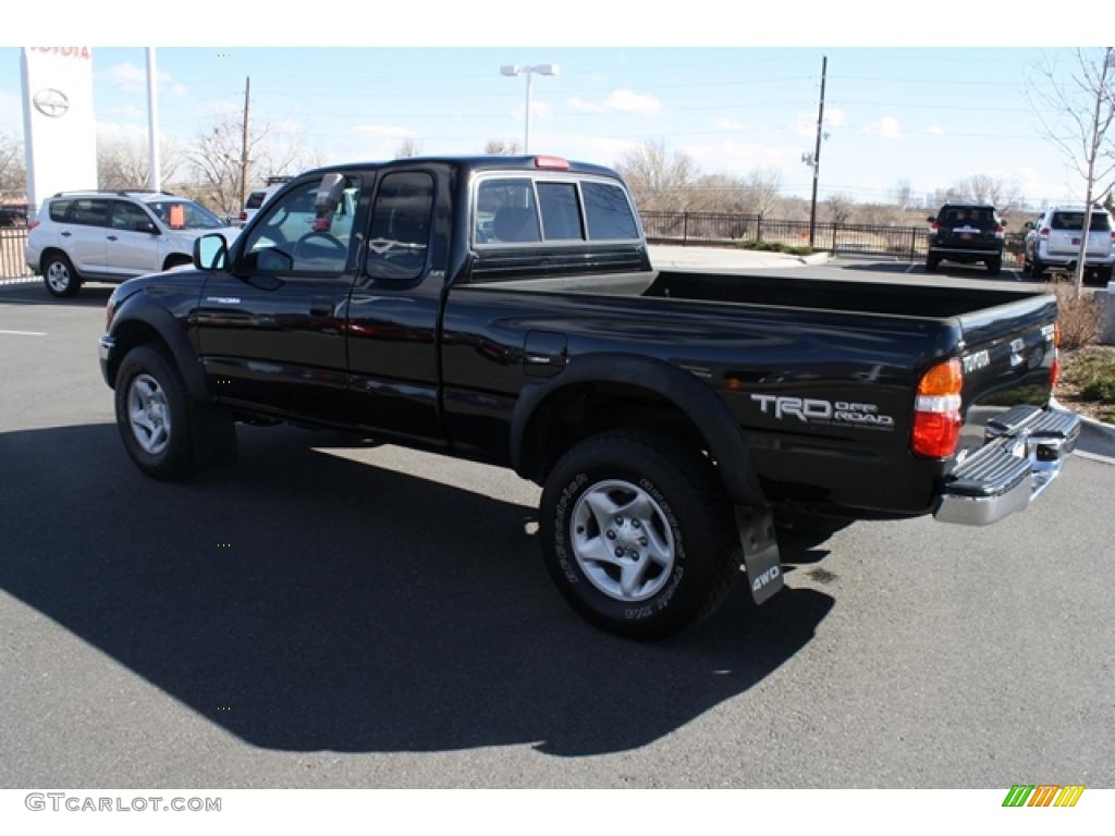 2004 Tacoma V6 TRD Xtracab 4x4 - Black Sand Pearl / Oak photo #4