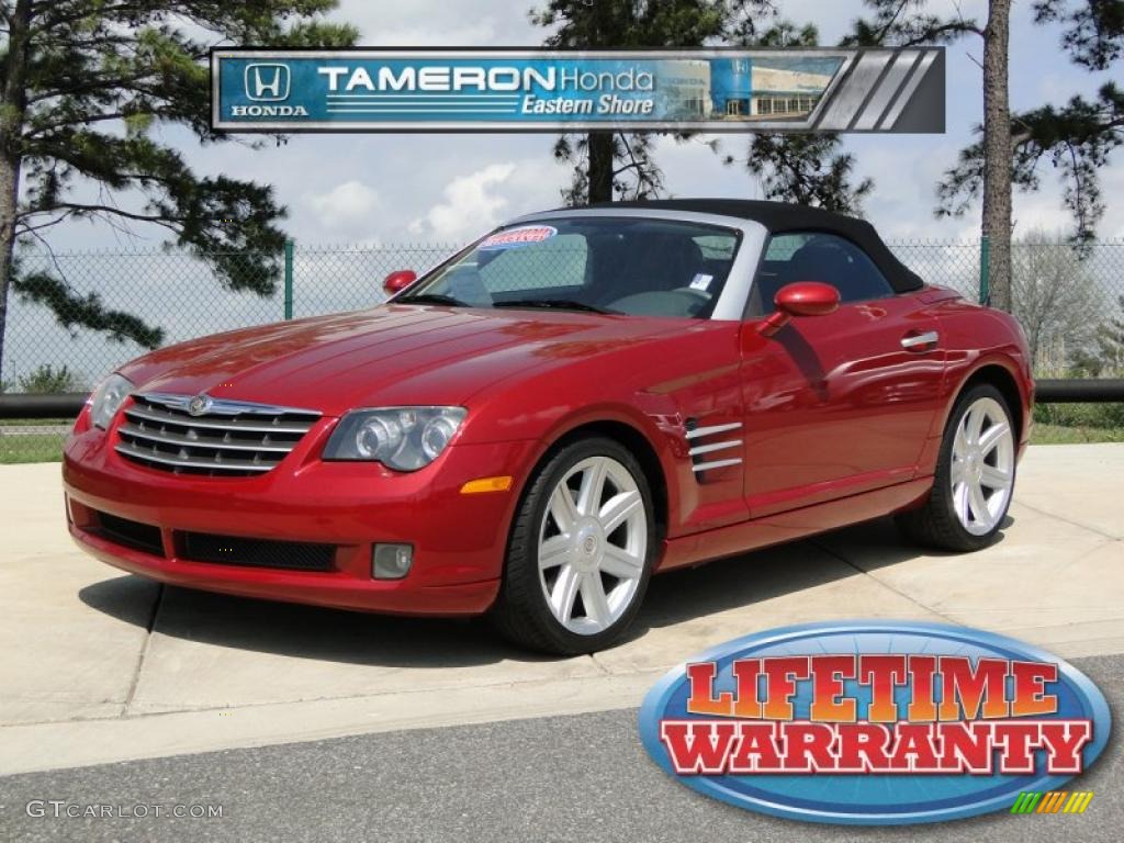 2005 Crossfire Limited Roadster - Blaze Red Crystal Pearlcoat / Dark Slate Grey/Medium Slate Grey photo #1