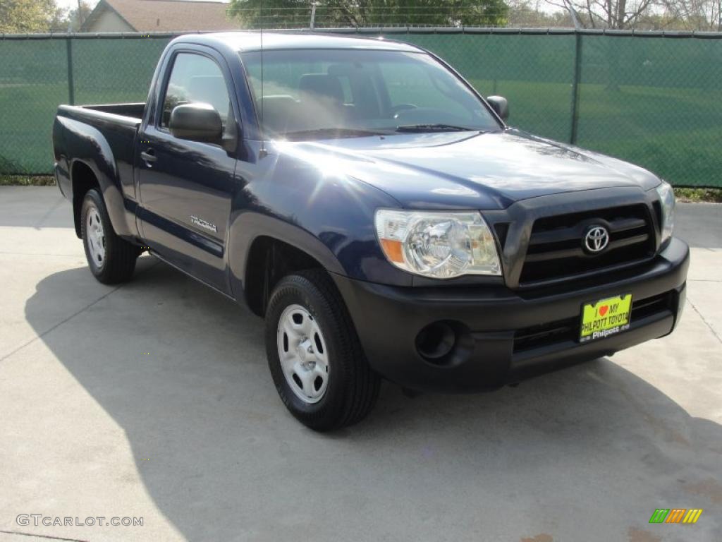 2008 Tacoma Regular Cab - Indigo Ink Pearl / Graphite Gray photo #1