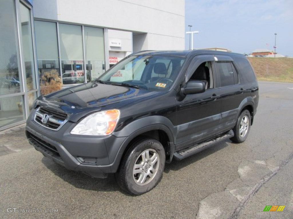 2003 CR-V EX 4WD - Nighthawk Black Pearl / Black photo #2