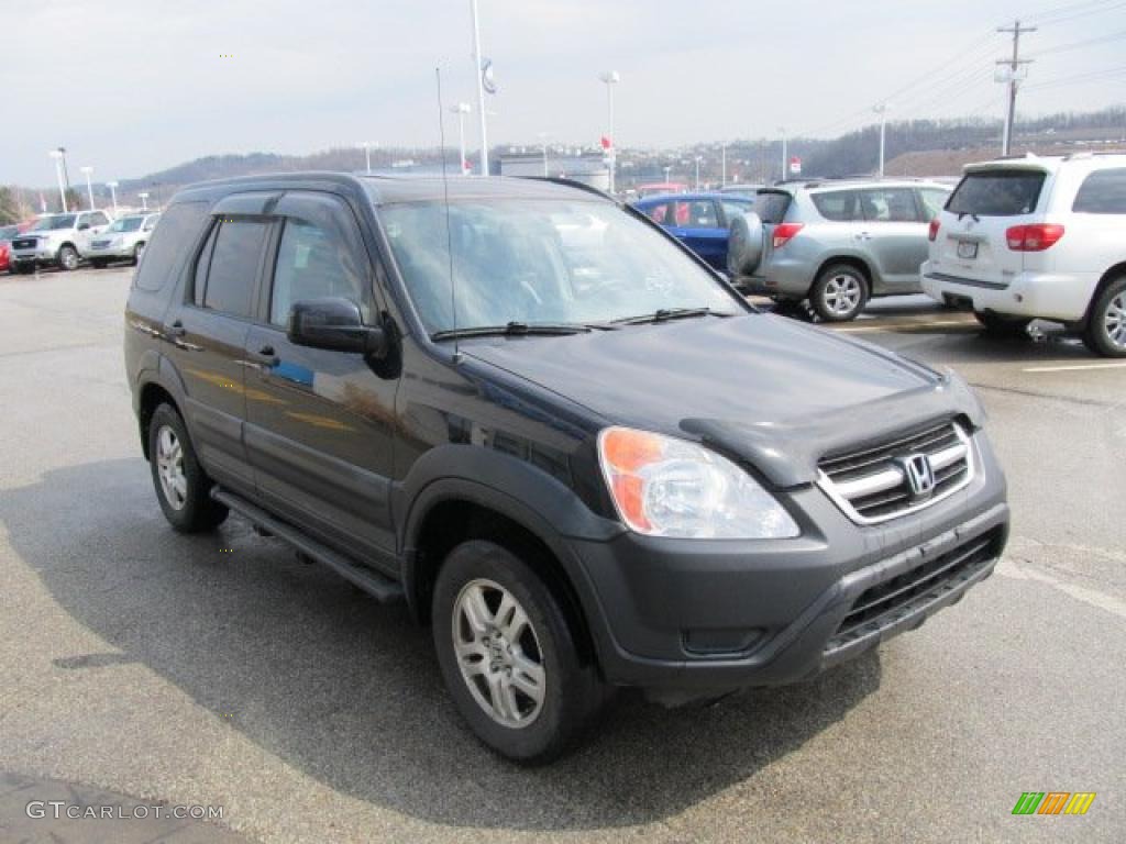 2003 CR-V EX 4WD - Nighthawk Black Pearl / Black photo #8