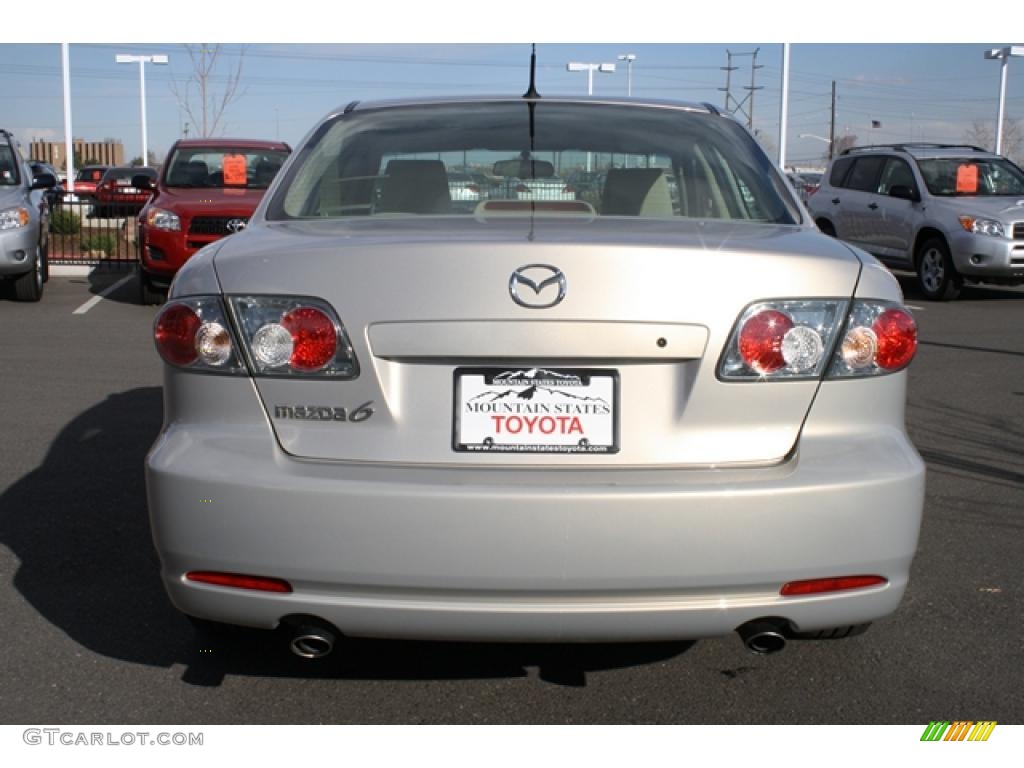 2007 MAZDA6 i Sport Sedan - Smokestone / Beige photo #3