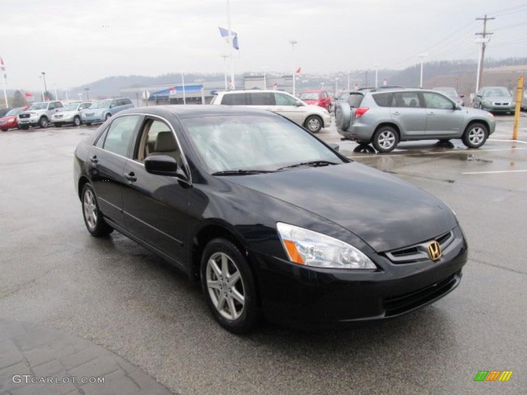 2004 Accord EX V6 Sedan - Nighthawk Black Pearl / Ivory photo #11