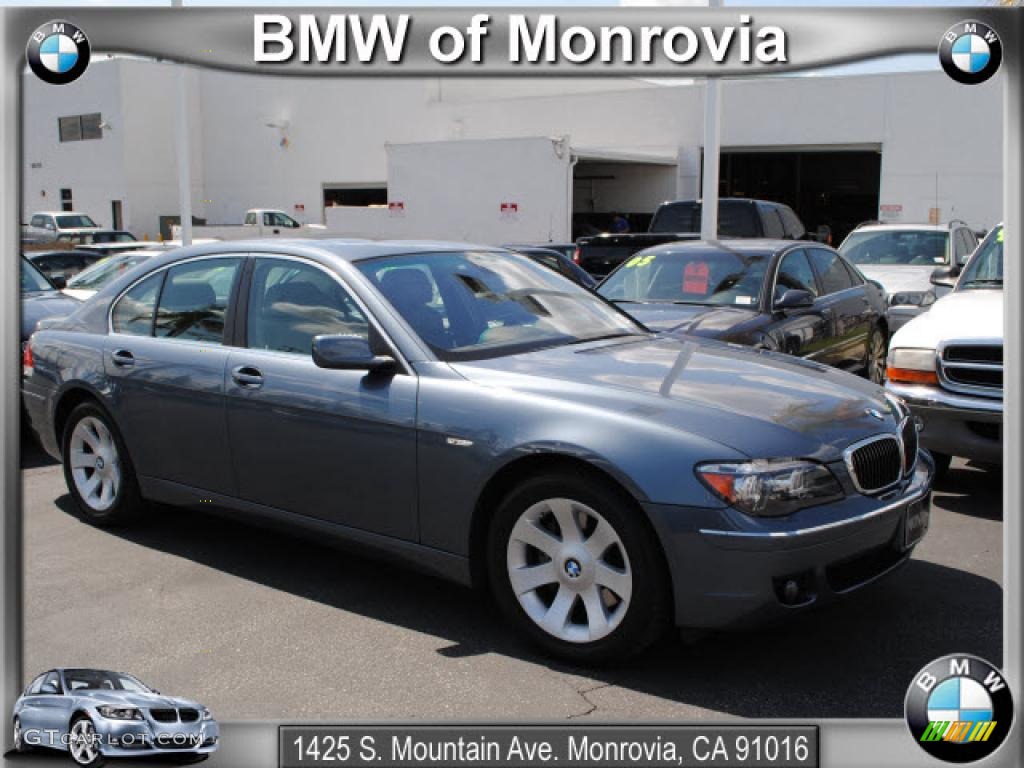 2008 7 Series 750i Sedan - Michigan Blue Metallic / Flannel Grey photo #1