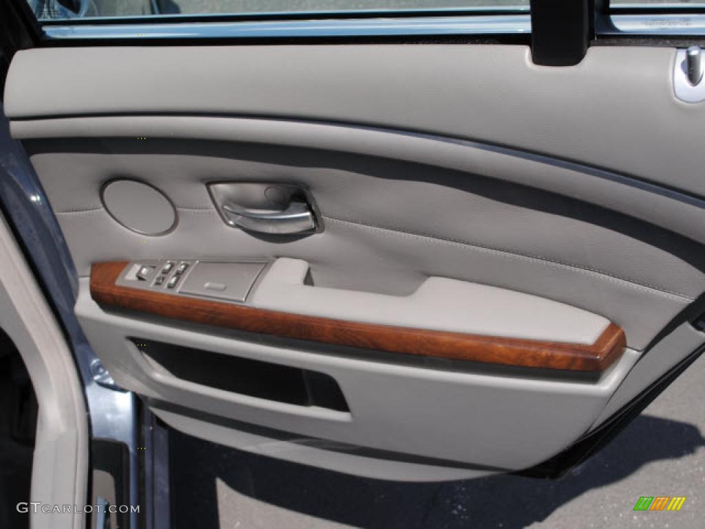 2008 7 Series 750i Sedan - Michigan Blue Metallic / Flannel Grey photo #6
