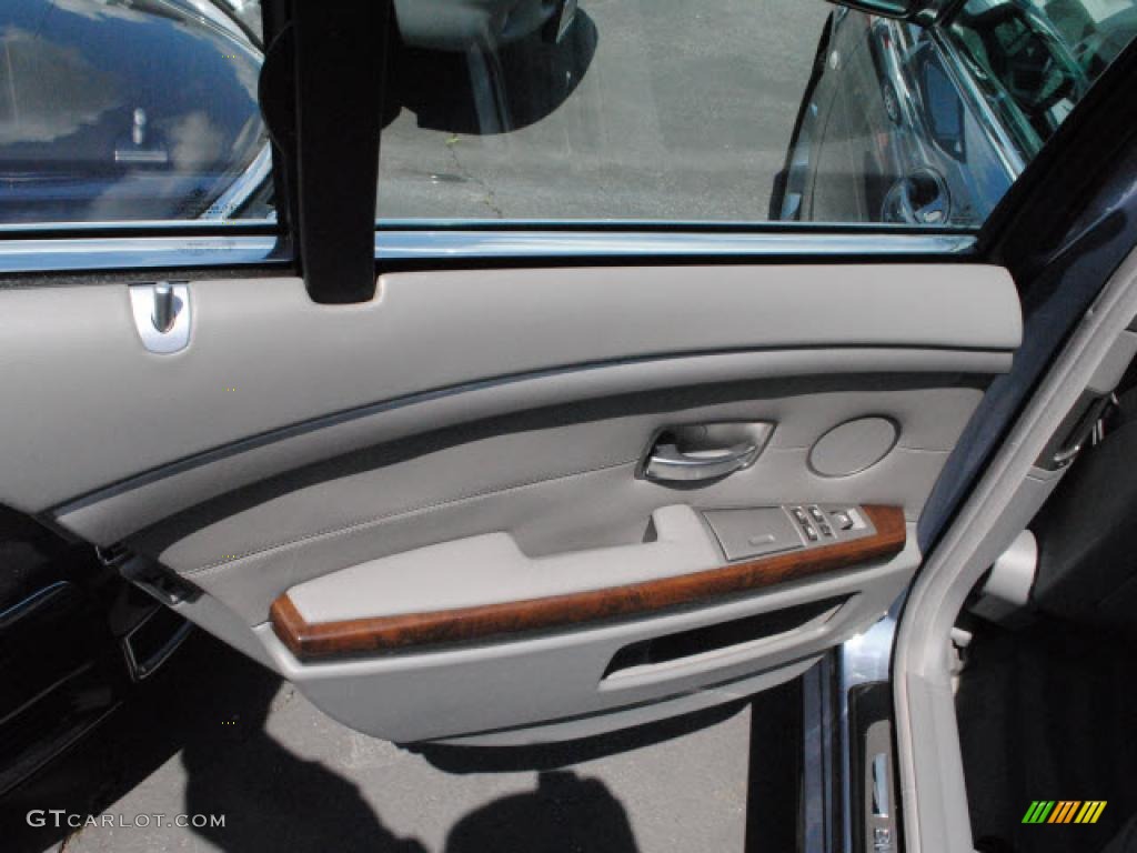 2008 7 Series 750i Sedan - Michigan Blue Metallic / Flannel Grey photo #12