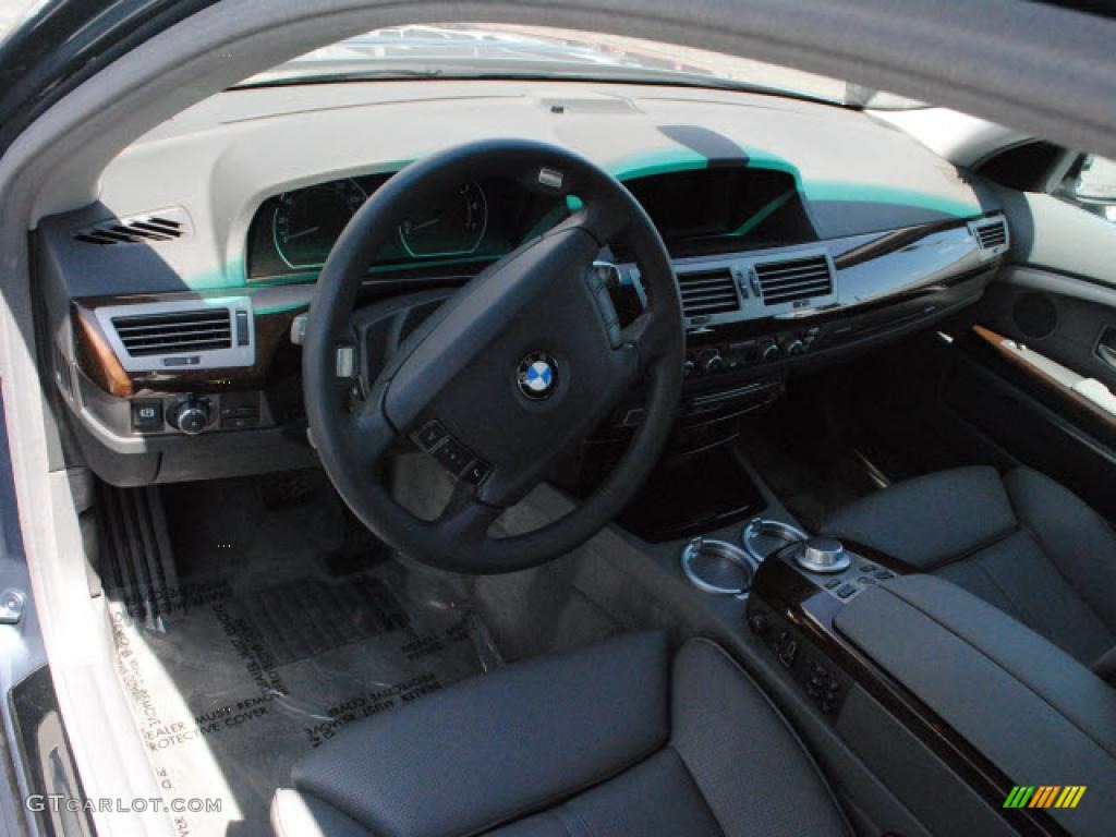 2008 7 Series 750i Sedan - Michigan Blue Metallic / Flannel Grey photo #13