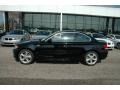 2009 Jet Black BMW 1 Series 128i Coupe  photo #2
