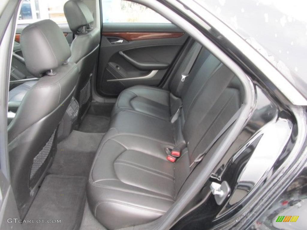 Ebony Interior 2008 Cadillac CTS 4 AWD Sedan Photo #47080663