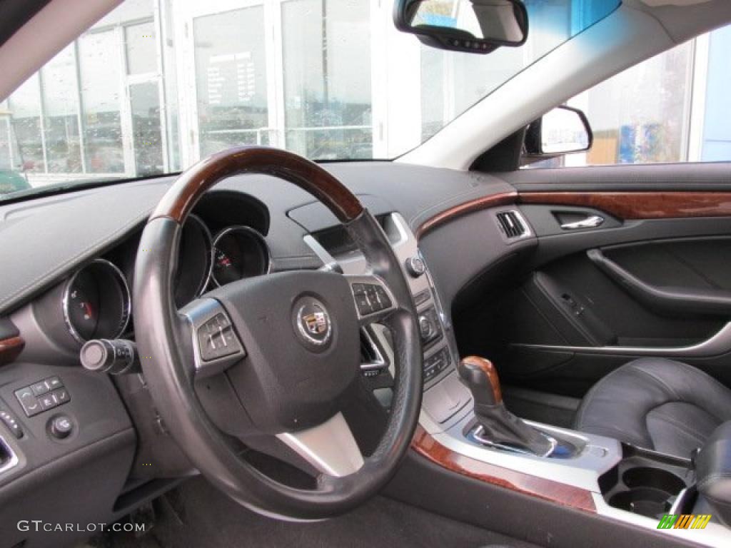2008 Cadillac CTS 4 AWD Sedan Ebony Steering Wheel Photo #47080679