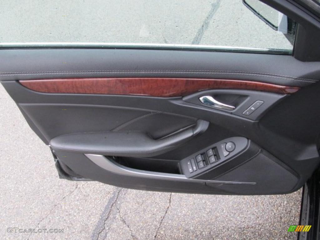 2008 Cadillac CTS 4 AWD Sedan Ebony Door Panel Photo #47080691