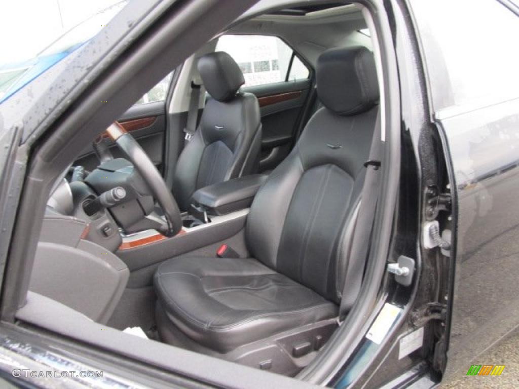 Ebony Interior 2008 Cadillac CTS 4 AWD Sedan Photo #47080715