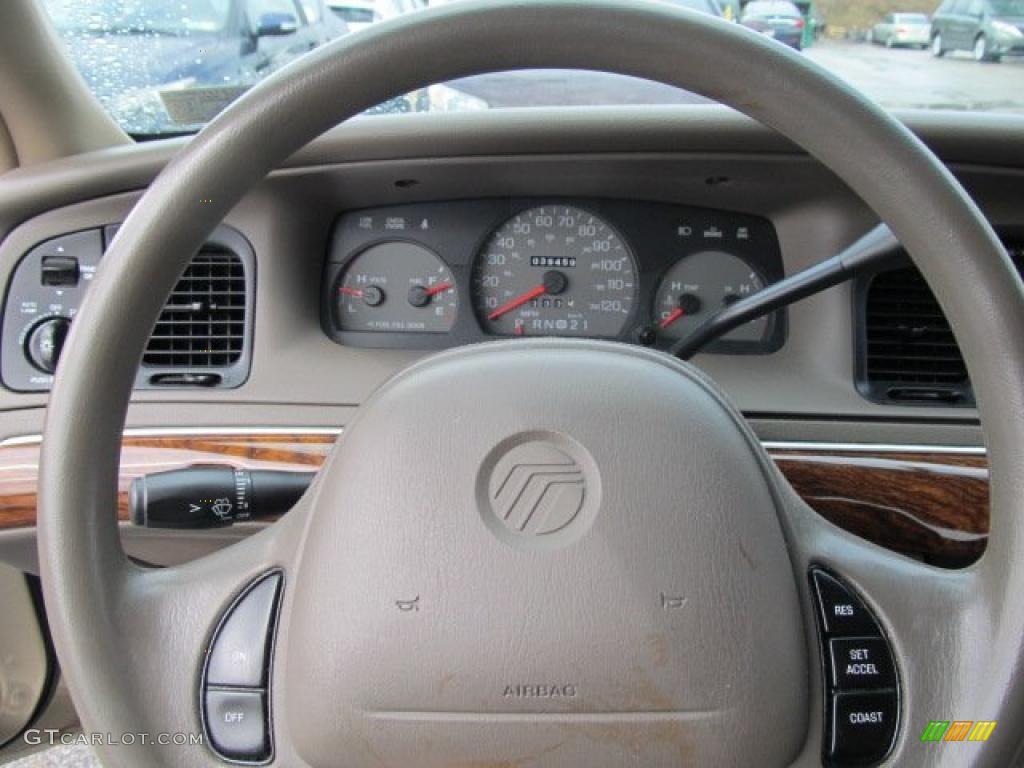 1999 Mercury Grand Marquis GS Medium Parchment Steering Wheel Photo #47080973