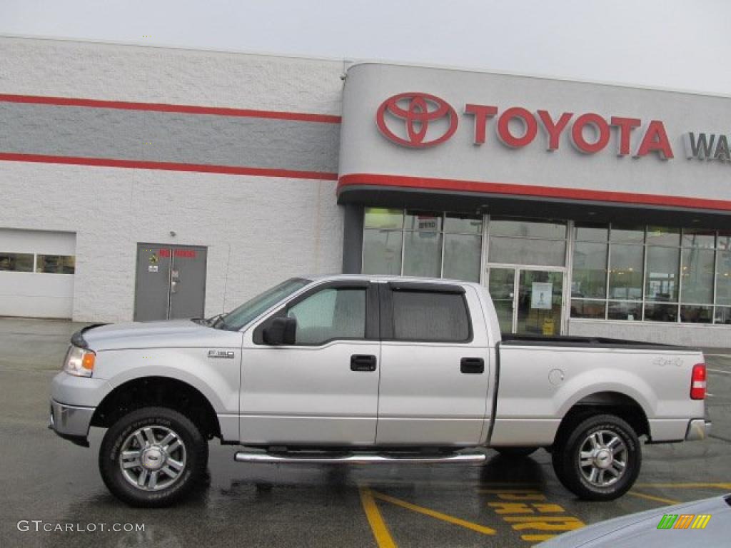 2006 F150 XLT SuperCrew 4x4 - Silver Metallic / Medium/Dark Flint photo #2