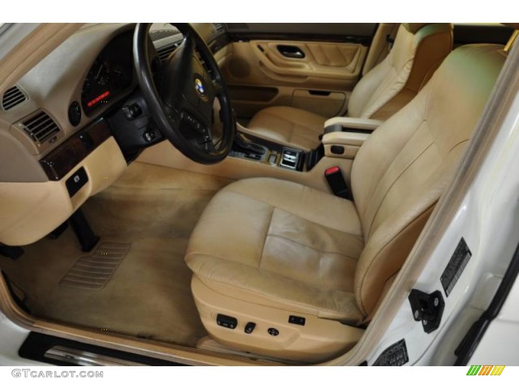 Sand Interior 2000 BMW 7 Series 740iL Sedan Photo #47082338