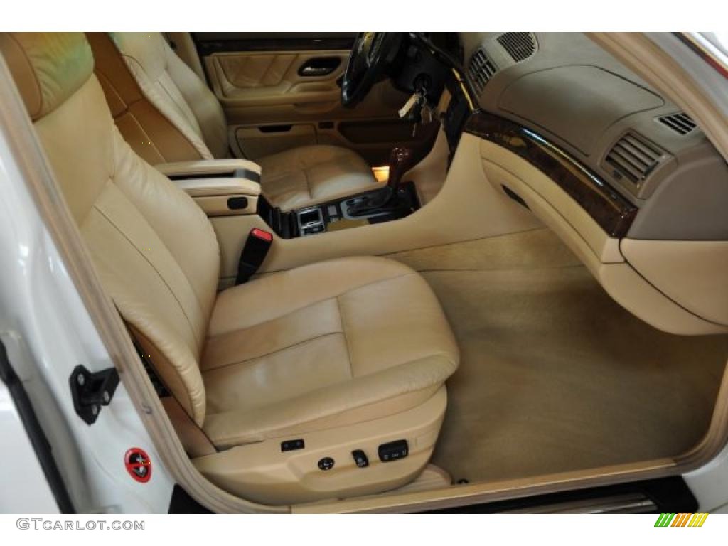 Sand Interior 2000 BMW 7 Series 740iL Sedan Photo #47082407