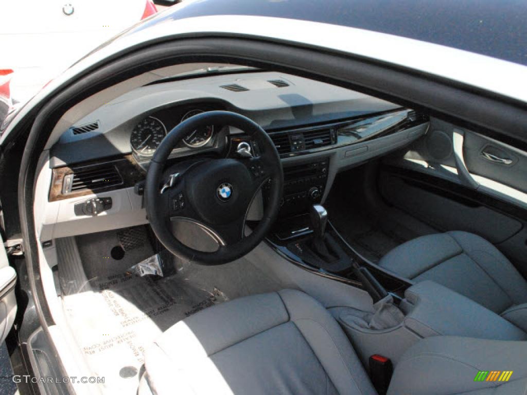 2008 3 Series 335i Coupe - Jet Black / Gray photo #10