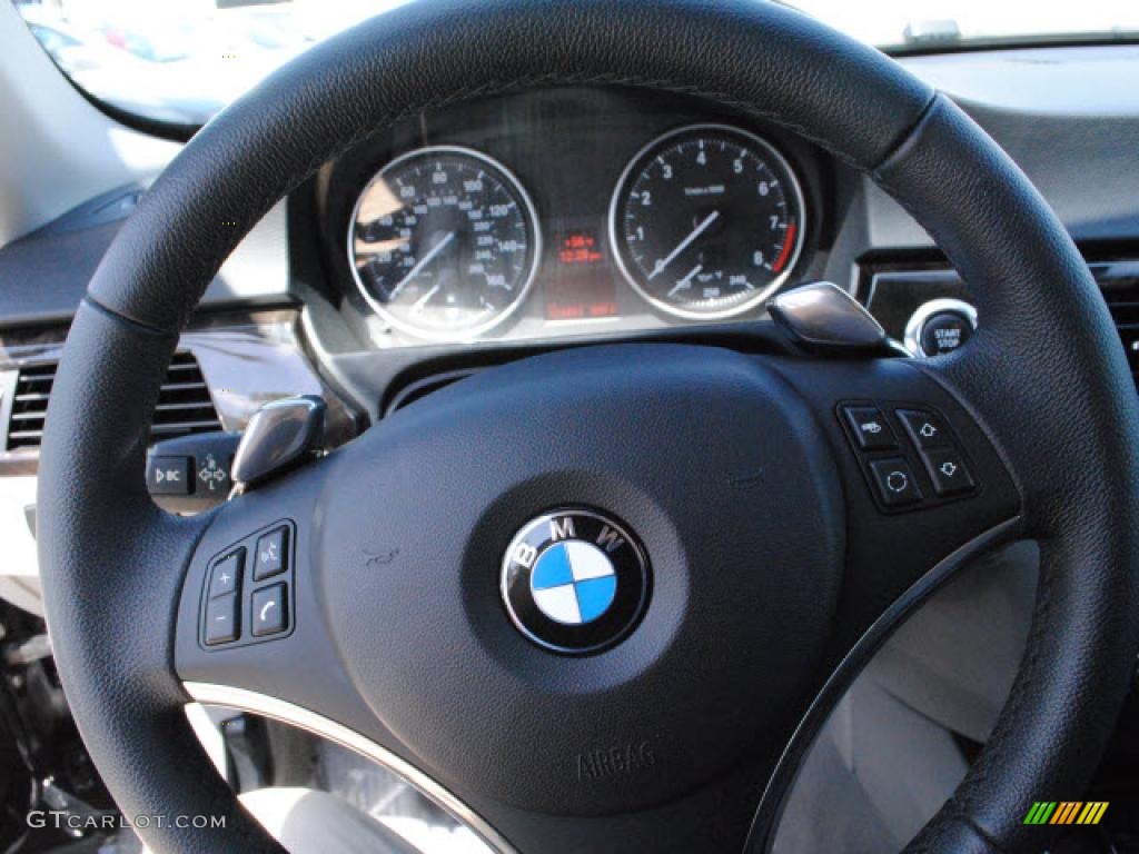 2008 3 Series 335i Coupe - Jet Black / Gray photo #15