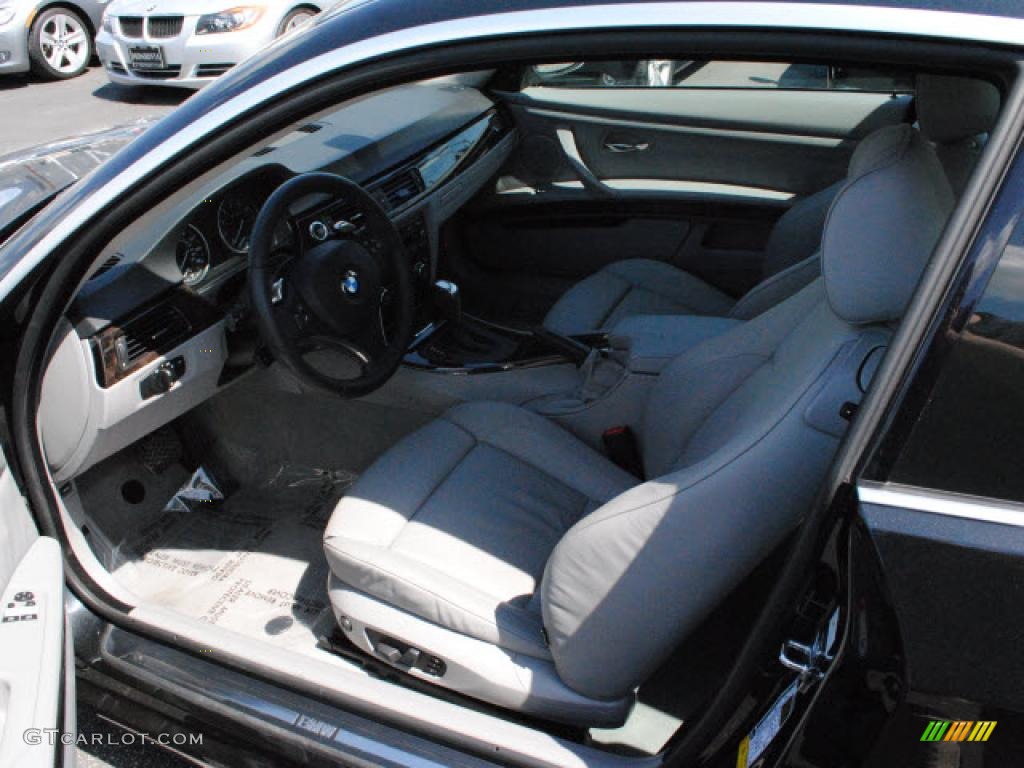 2008 3 Series 335i Coupe - Jet Black / Gray photo #24