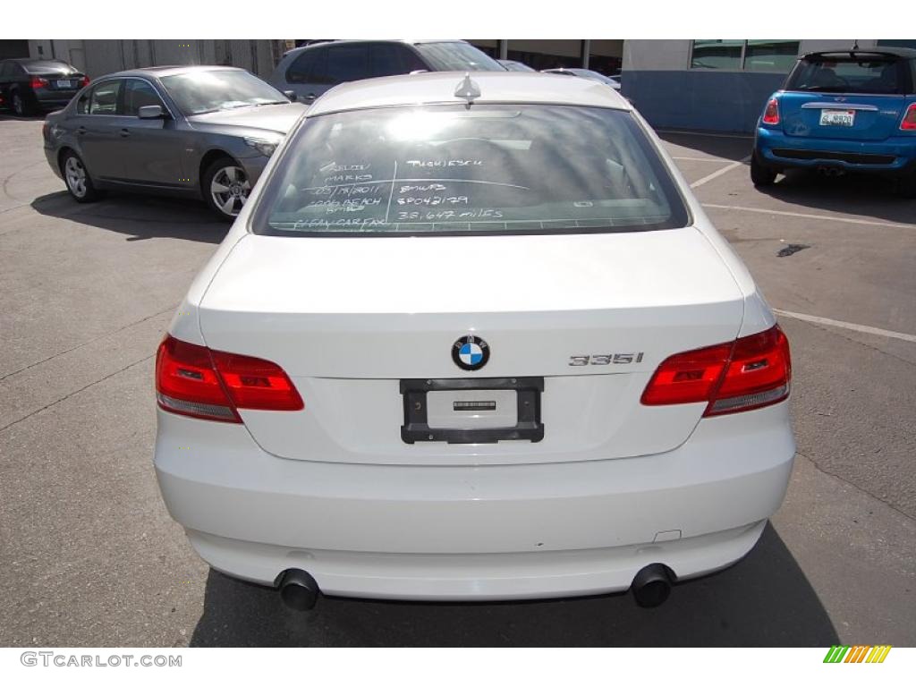 2008 3 Series 335i Coupe - Alpine White / Black photo #5