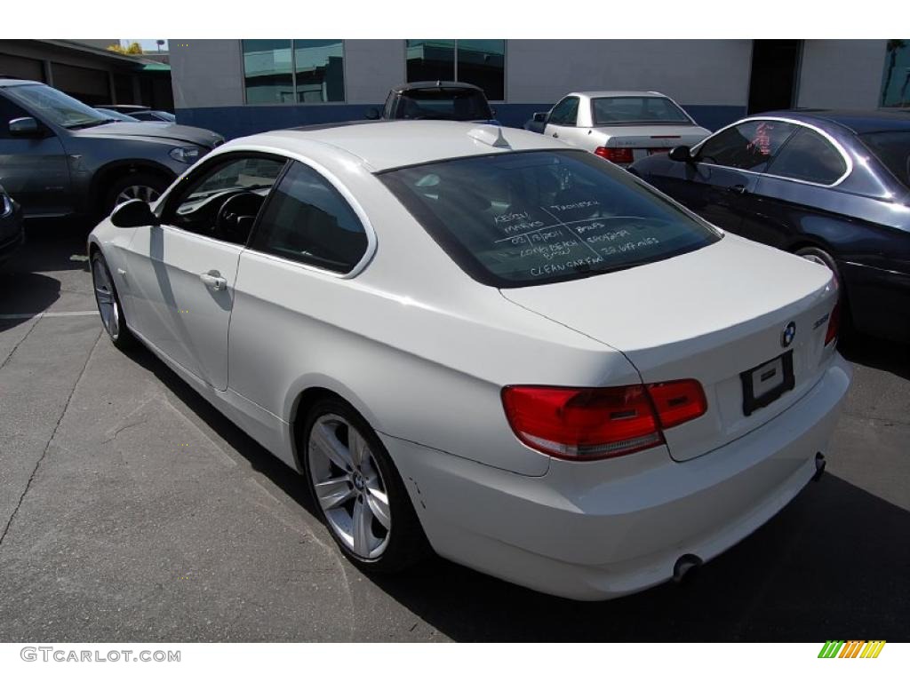 2008 3 Series 335i Coupe - Alpine White / Black photo #6